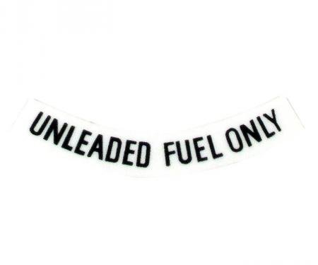 Corvette Decal, Fuel Warning Black, 1975-1977